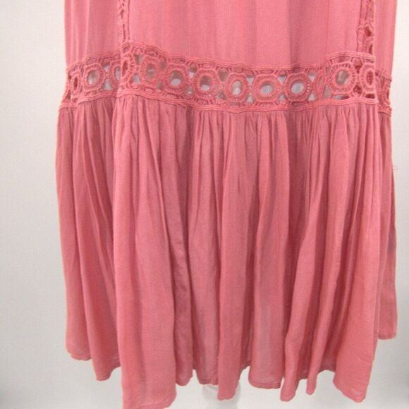 NWT Raviya Pink Boho Crochet Swimsuit Coverup Dress Size M - Picture 5 of 10